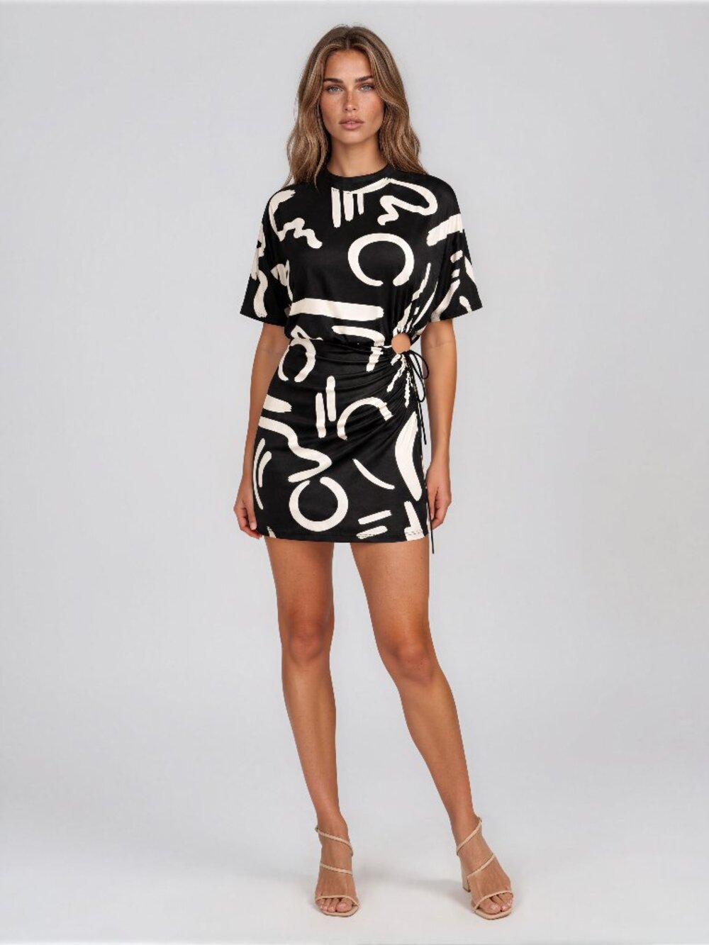 Runaway The Label Simona Mini Dress (York Black)